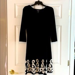 Nine West black and white sweater dress NWOT